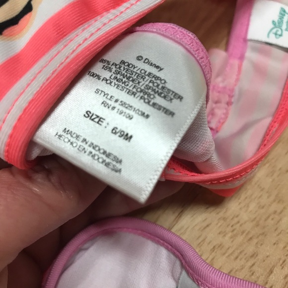 💥 Disney Baby Minnie Two-piece Swimsuit 6-9 months - Picture 3 of 6